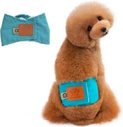 Merkloos Hondenluier Voor Kleine Hond - Luier Voor Reu - Buikband Maat S 27 Cm X 25 Cm