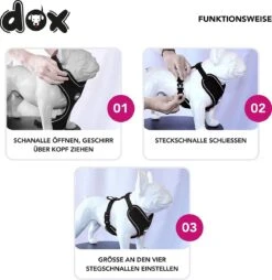DDOXX Hondenharnas, Reflecterend, Verstelbaar, Breakaway | Borstharnas Voor Klein, Middelgroot | Hondenharnas Hond Kat Puppy Auto | Kattenharnas Puppy Harnas | Roze Roze, S -Huisdierbenodigdheden Korting 1165x1200 6