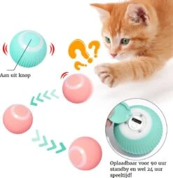 Otiume Slimme Katten Speeltje - Interactieve Zelf Rollende Bal Voor Katten - Kattenspeeltjes - USB Oplaadbaar- Turquoise 12 Otiume Slimme Katten Speeltje - Interactieve Zelf Rollende Bal Voor Katten - Kattenspeeltjes - USB Oplaadbaar- Turquoise -Huisdierbenodigdheden Korting 1167x1200 12