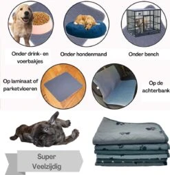 XXL Puppy Training Pad - Plasmat - Zwart - 104 X 104 Cm - Hondentoilet - Herbruikbaar - Wasbaar -Huisdierbenodigdheden Korting 1167x1200 4