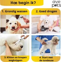 AVE Pets® Volledige Hondentondeuse Set Met Display - Draadloos Tondeuse - Scheerapparaat Voor Je Hond Of Kat - Huisdier Trimmer - Dierentondeuse - Dieren Verzorging -Huisdierbenodigdheden Korting 1171x1200 2