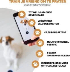 Vulpes Pets® PRO Praatknop Voor Honden - Dogbuttons - Laat Uw Huisdier Spreken - Hondenspeelgoed - Honden Training - Incl. E-Book & Trainingsstickers -Huisdierbenodigdheden Korting 1171x1200 5