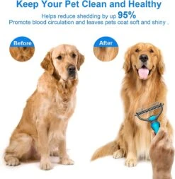 Igoods Professionele 2-Zijdige Ondervacht Kam Voor Hond En Kat - Hondenborstel – Kattenborstel -Huisdierbenodigdheden Korting 1172x1200