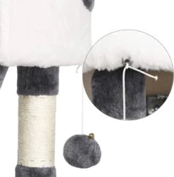 Krabpaal XXL, Klimboom Voor Katten - Plafondhoogte, Verstelbaar Van 228-255 Cm, Grijs-wit HM-YAHEE-610837 -Huisdierbenodigdheden Korting 1174x1200 20