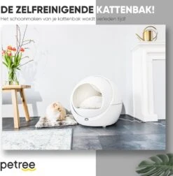 Petree Dome- Zelfreinigende Kattenbak - Automatisch - Katten - Anti-geur - 60 X 35 X 60 Cm -Huisdierbenodigdheden Korting 1174x1200 22