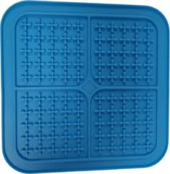 Doodadeals® Likmat Hond – Slowfeeder Hond – Ook Kat - Anti Schrokbak – Snuffelmat – Blauw – 1 Stuk