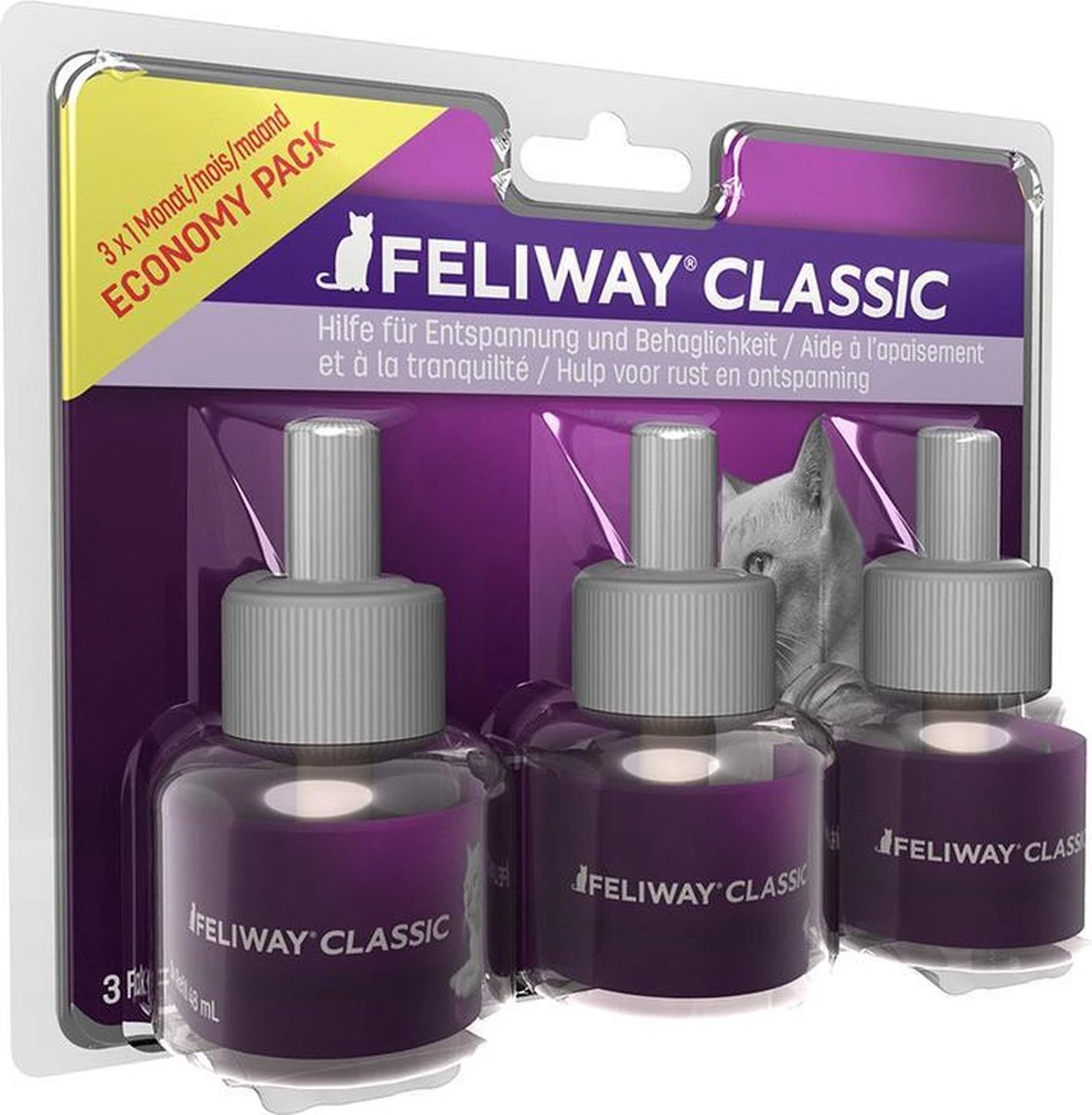 Feliway Classic - Navulling - 3 X 48 Ml - Anti-stress Kat 7 Feliway Classic - Navulling - 3 X 48 Ml - Anti-stress Kat - Image 5
