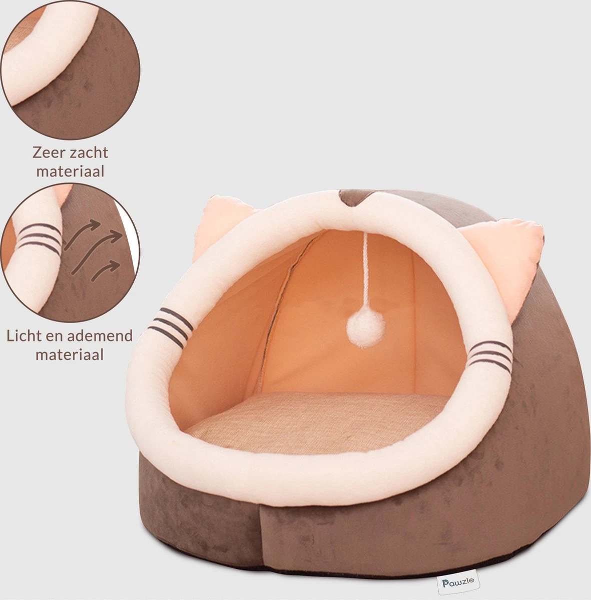 Kattenmand - Kattenhuis - Kattenbed - Kattenhangmat - Poezenmand - Kattenkussen - 40 Cm 5 Kattenmand - Kattenhuis - Kattenbed - Kattenhangmat - Poezenmand - Kattenkussen - 40 Cm - Image 3