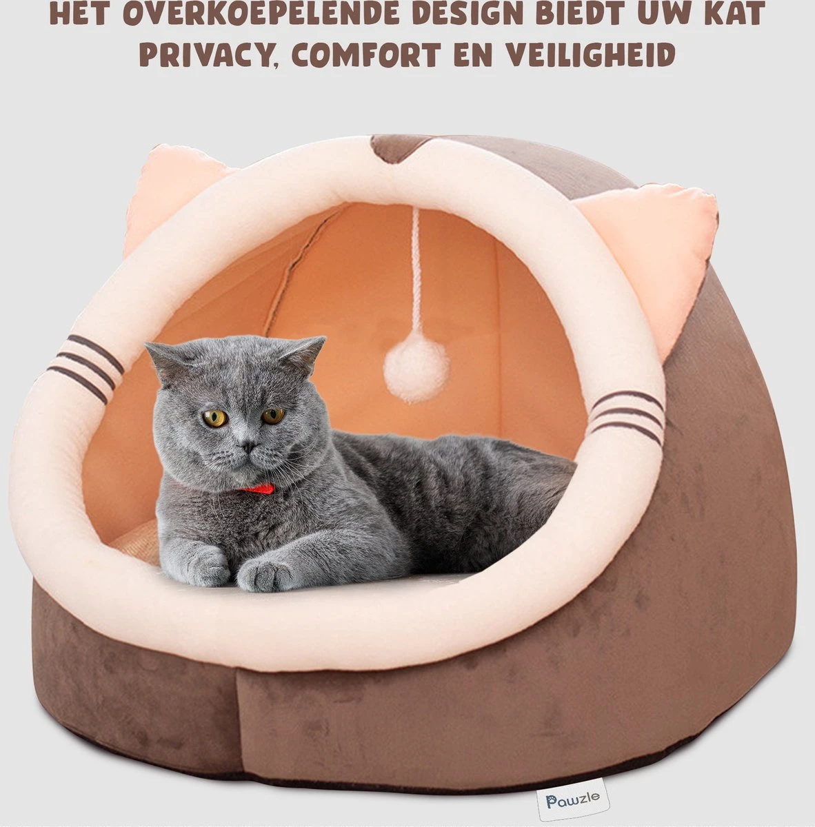 Kattenmand - Kattenhuis - Kattenbed - Kattenhangmat - Poezenmand - Kattenkussen - 40 Cm 9 Kattenmand - Kattenhuis - Kattenbed - Kattenhangmat - Poezenmand - Kattenkussen - 40 Cm - Image 7
