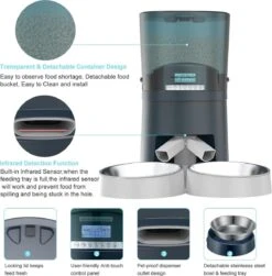 TJM PT101 Automatische Voerbak - Programmeerbaar - Kat En Hond - Dubbel -Huisdierbenodigdheden Korting 1182x1200 3
