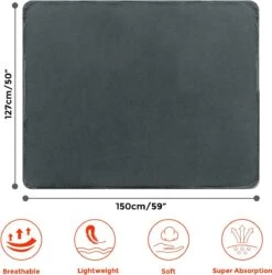 Hondendeken, Fleece, Waterdicht, Wasbaar, Hondenmat, Huisdier, Warme Zachte Deken Voor Hondendeken, Kattendeken, Deken Voor Katten En Honden, Waterdichte Deken Voor Bank, Bed, 150 X 127 Cm -Huisdierbenodigdheden Korting 1185x1200 10