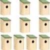 VidaXL Vogelhuisjes 10 St 12x12x22 Cm Massief Vurenhout -Huisdierbenodigdheden Korting 1185x1200 25