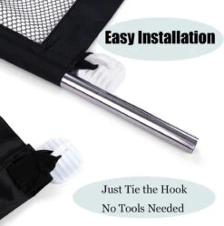 Merkloos ACE Pets – Oprolbaar Hondenrek Voor Binnen - Traphekje Hond Zonder Boren - Veiligheidshek Deurhekje - 180 X 72 Cm - Zwart -Huisdierbenodigdheden Korting 1185x1200 4