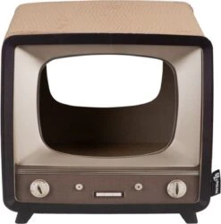 District 70 TELLY - Retro TV Krabmeubel - Instagrammable Kartonnen TV Voor Katten - 39 X 27 X 37 Cm -Huisdierbenodigdheden Korting 1186x1200 27