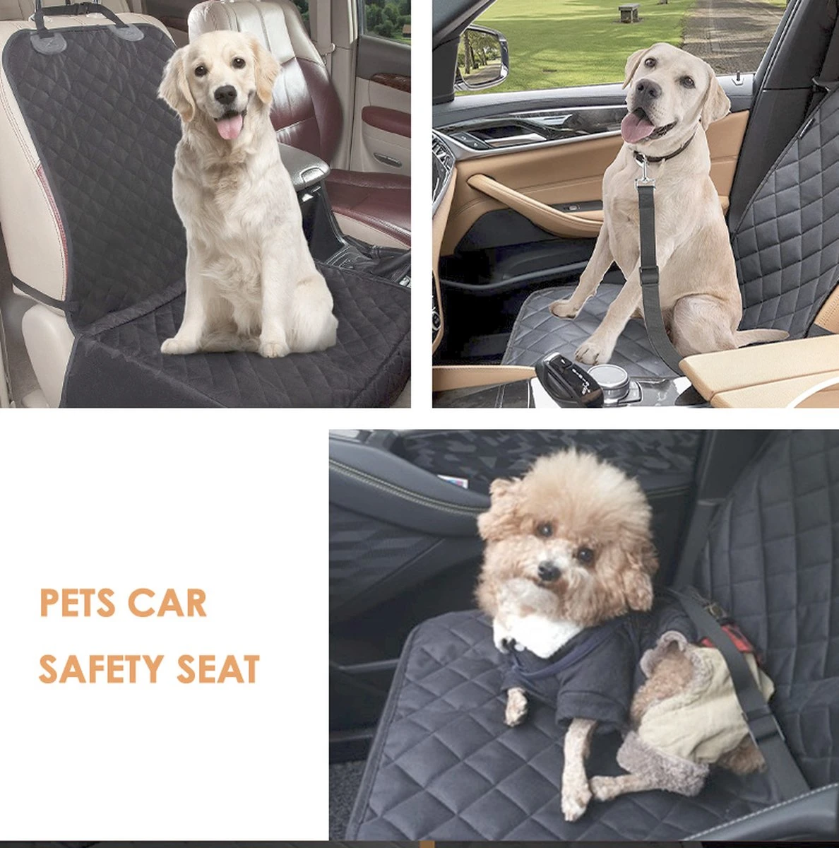 Handyworld - Hondenzit - Stijlvolle Bench Auto - Hond - Handig - Draagbaar - Zwart 7 Handyworld - Hondenzit - Stijlvolle Bench Auto - Hond - Handig - Draagbaar - Zwart - Image 5