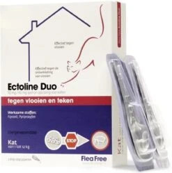 Flea Free Ectoline Duo Kat - Tegen Vlooien En Teken - 2 Pipetten -Huisdierbenodigdheden Korting 1188x1200 20