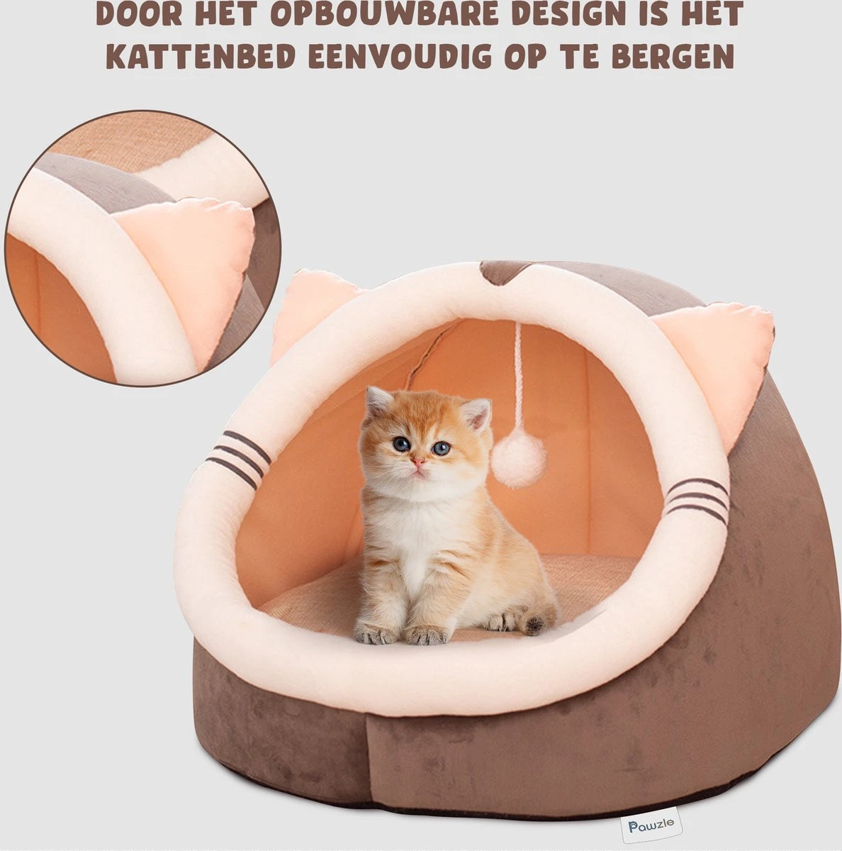 Kattenmand - Kattenhuis - Kattenbed - Kattenhangmat - Poezenmand - Kattenkussen - 40 Cm 6 Kattenmand - Kattenhuis - Kattenbed - Kattenhangmat - Poezenmand - Kattenkussen - 40 Cm - Image 4