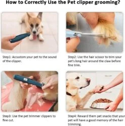 Buxibo Professionele Dieren Tondeuse Set - Tondeuse + Schaar - Voor Huisdieren Honden & Katten - Draadloos - Oplaadbare Pet Trimmer - Precieze Clipper - Low Noise -Huisdierbenodigdheden Korting 1188x1200 4