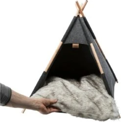 TRIXIE Huisdierengrot Tipi 55x65x55 Cm Vilt -Huisdierbenodigdheden Korting 1189x1200 25