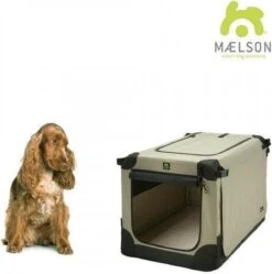 Maelson Soft Kennel - Robuuste Hondenbench Van Zacht Materiaal - Opvouwbare Kennel Met Stevig Stalen Binnenframe - Beige/zwart - XXS / XS / S / M / L / XL / XXL - 72 S -Huisdierbenodigdheden Korting 1190x1200 16