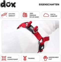 DDOXX Hondenharnas Nylon, Step-In, Verstelbaar, Uitbraakbestendig | Voor Kleine, Middelgrote & Grote Honden | Borstharnas Hond Kat Puppy Auto | Puppy Harnas Kat Harnas | Rood, S -Huisdierbenodigdheden Korting 1190x1200 5