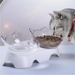 Dieren Water & Voer Set - Katten/Hon - Voerbak -kattenvoerbakjes - Voor Katten En Honden Dierenvoeding - Drink Bak Katten Zonder Morsen - Moderna Voer-Drinksilo - Wit -Huisdierbenodigdheden Korting 1192x1200 11