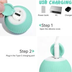 Merkloos Pecute® Elektrische Speelbal - Slimme Interactieve Zelfrollende Bal - Kat En Hond Speelgoed - Kattenspeelgoed - Blauw 9 Merkloos Pecute® Elektrische Speelbal - Slimme Interactieve Zelfrollende Bal - Kat En Hond Speelgoed - Kattenspeelgoed - Blauw -Huisdierbenodigdheden Korting 1194x1200 17