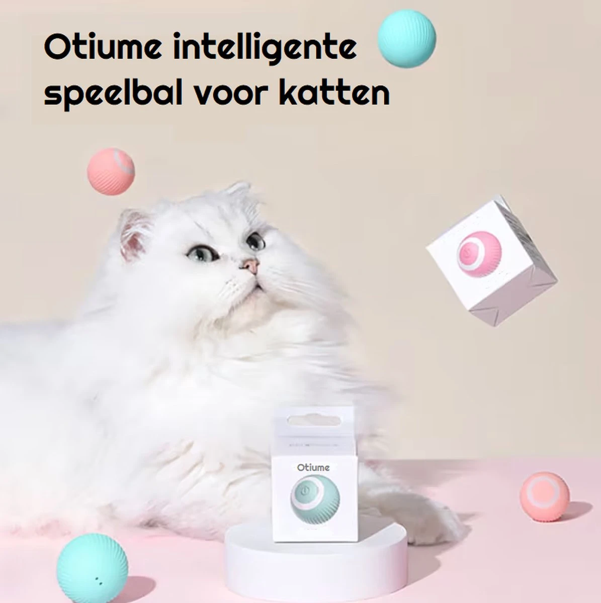 Otiume Slimme Katten Speeltje - Interactieve Zelf Rollende Bal Voor Katten - Kattenspeeltjes - USB Oplaadbaar- Turquoise 8 Otiume Slimme Katten Speeltje - Interactieve Zelf Rollende Bal Voor Katten - Kattenspeeltjes - USB Oplaadbaar- Turquoise - Image 6