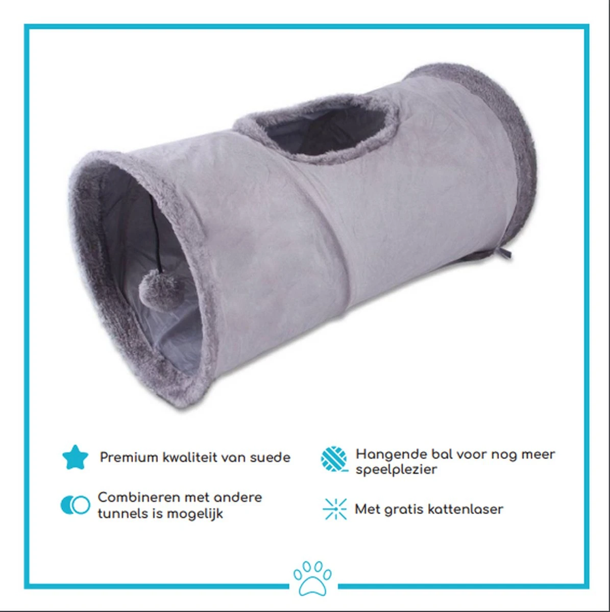 Kattentunnel - Speeltunnel Kat - Kattenspeelgoed - Laserlampje Kat - Kattenspeeltjes 4 Kattentunnel - Speeltunnel Kat - Kattenspeelgoed - Laserlampje Kat - Kattenspeeltjes - Image 2