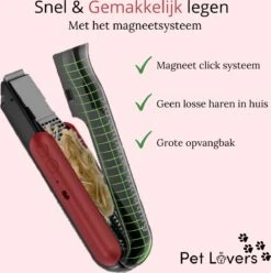 Pet Lovers - Hondentondeuse - Hondentondeuse - Automatische Inhalerende Haren - Dierentondeuse - Hondentrimmer - Hondentondeuse Dikke Vacht - Tondeuse Voor Honden - Hondentondeuse - Draadloos - 2 Opzetkammen - Honden En Katten Tondeuse -Huisdierbenodigdheden Korting 1196x1200 3