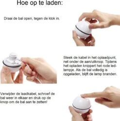 Catchit!® Interactieve Zelfrollende Bal Katten - Kattenspeeltjes - Inclusief USB Kabel En Staartjes - Kattenspeelgoed - Smart - Grijs -Huisdierbenodigdheden Korting 1197x1200 26