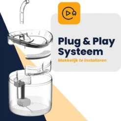 MIRO Luxe Drinkfontein - Drinkbak - Katten & Honden - Plug & Play - Zeer Stil - Met Sensor - 1.8 Liter Inhoud - + Extra Filter - Nederlandse Handleiding -Huisdierbenodigdheden Korting 1197x1200 5