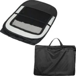 Dailyibed Opvouwbare Puppyren - Zwart - 115x115x58 Cm - Incl. Draagtas - Incl. Voederbak -Huisdierbenodigdheden Korting 1198x1200 18