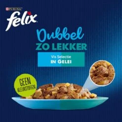 Felix Dubbel Zo Lekker Vis Selectie In Gelei - Katten Natvoer - 48 X 85g -Huisdierbenodigdheden Korting 1198x1200 45