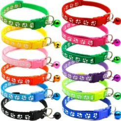 Merkloos Kattenhalsband Met Belletje - Verstelbaar - 19 / 32 Cm - Kattenbandje - Halsband Kat - Cat - Kitten - Katten Halsband - Paars -Huisdierbenodigdheden Korting 1198x1200 54