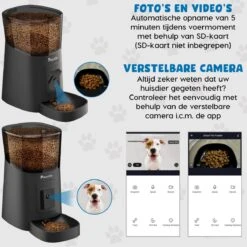 Pawzle Automatische Voerbak - Voerautomaat - Voederbak Kat & Hond - Camera, App En WiFi - Zwart 14 Pawzle Automatische Voerbak - Voerautomaat - Voederbak Kat & Hond - Camera, App En WiFi - Zwart -Huisdierbenodigdheden Korting 1199x1200 10