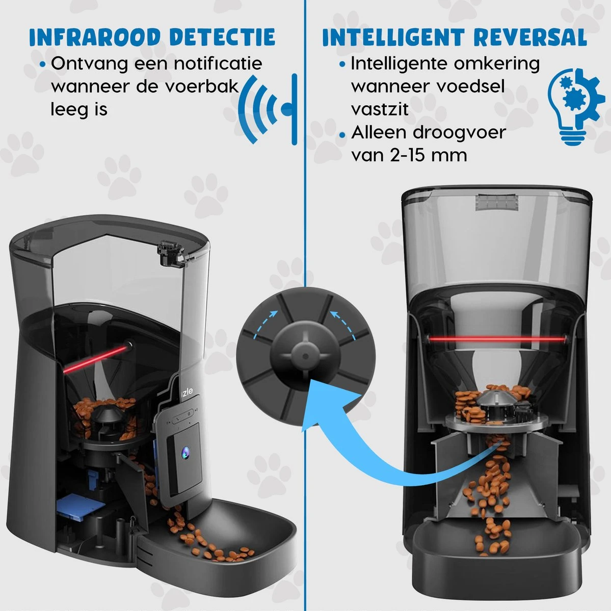 Pawzle Automatische Voerbak - Voerautomaat - Voederbak Kat & Hond - Camera, App En WiFi - Zwart 7 Pawzle Automatische Voerbak - Voerautomaat - Voederbak Kat & Hond - Camera, App En WiFi - Zwart - Image 5