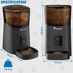 Pawzle Automatische Voerbak - Voerautomaat - Voederbak Kat & Hond - Camera, App En WiFi - Zwart 16 Pawzle Automatische Voerbak - Voerautomaat - Voederbak Kat & Hond - Camera, App En WiFi - Zwart -Huisdierbenodigdheden Korting 1199x1200 12