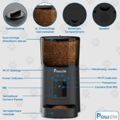 Pawzle Automatische Voerbak - Voerautomaat - Voederbak Kat & Hond - Camera, App En WiFi - Zwart 18 Pawzle Automatische Voerbak - Voerautomaat - Voederbak Kat & Hond - Camera, App En WiFi - Zwart -Huisdierbenodigdheden Korting 1199x1200 13
