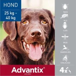 Bayer Advantix Spot-on 400/2000 25+ Kg - 4 Pipetten -Huisdierbenodigdheden Korting 1199x1200 19