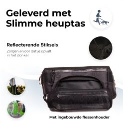 Canicross Looplijn Hond Met Heupriem Voor Hardlopen - Elastische Handsfree Hondenriem - Honden Trainingslijn - 150/200cm - Grijs -Huisdierbenodigdheden Korting 1199x1200