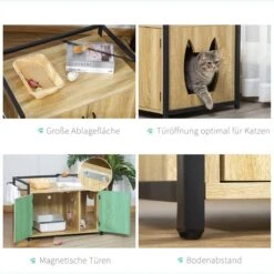 PawHut Katzentoilett Mit Griff D31-053 19 PawHut Katzentoilett Mit Griff D31-053 -Huisdierbenodigdheden Korting 1199x1200 40