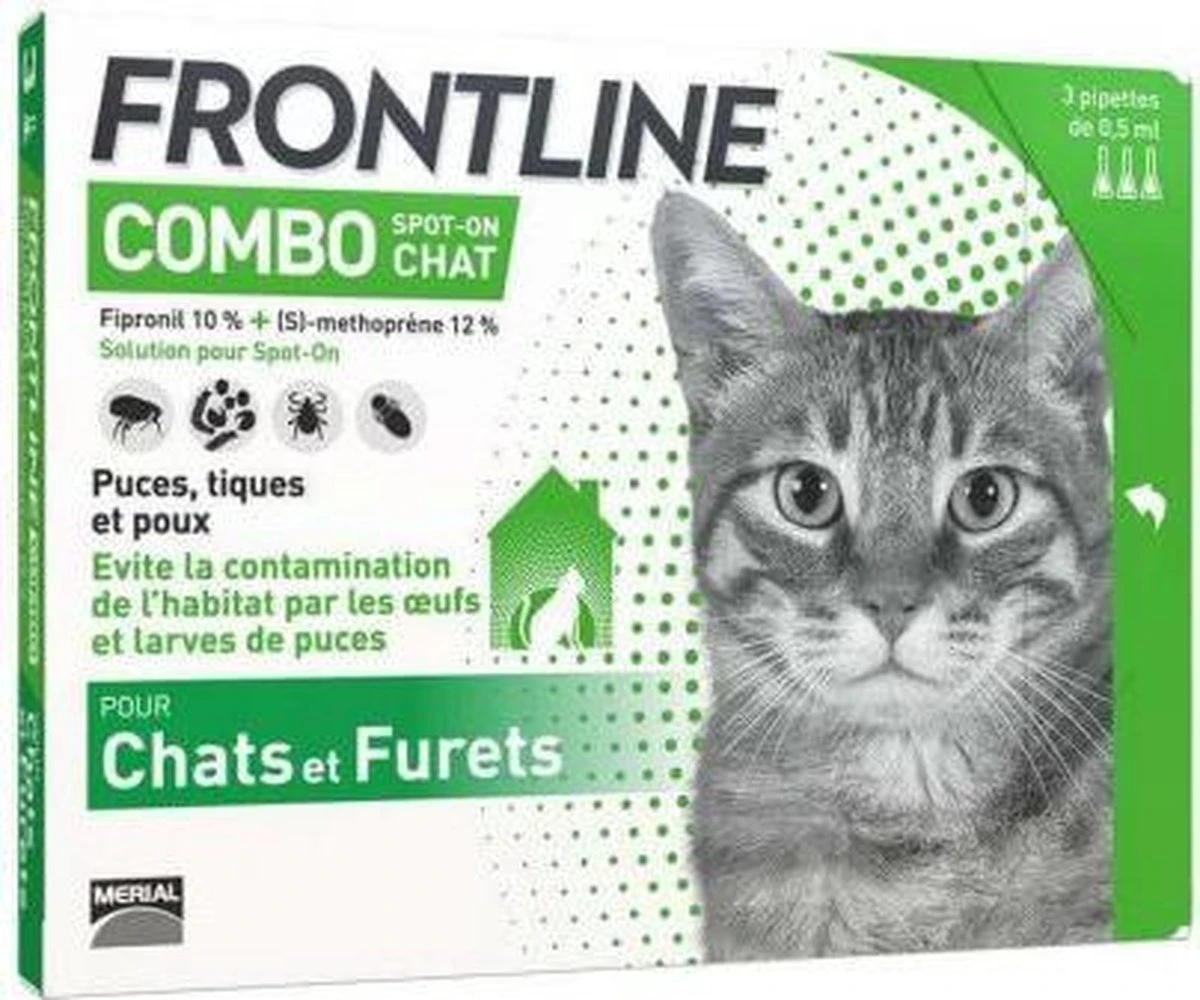 Frontline Combo Anti Vlooienmiddel En Tekenmiddel Kat - 3 Pipetten 12 Frontline Combo Anti Vlooienmiddel En Tekenmiddel Kat - 3 Pipetten - Image 10