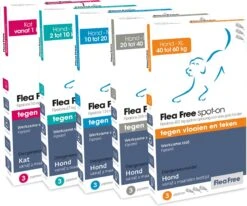 Flea Free Fipralone Spot-on Hond 2 Tot 10 Kg - 3 Pipet -Huisdierbenodigdheden Korting 1200x1002 5