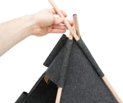 TRIXIE Huisdierengrot Tipi 55x65x55 Cm Vilt -Huisdierbenodigdheden Korting 1200x1002 9