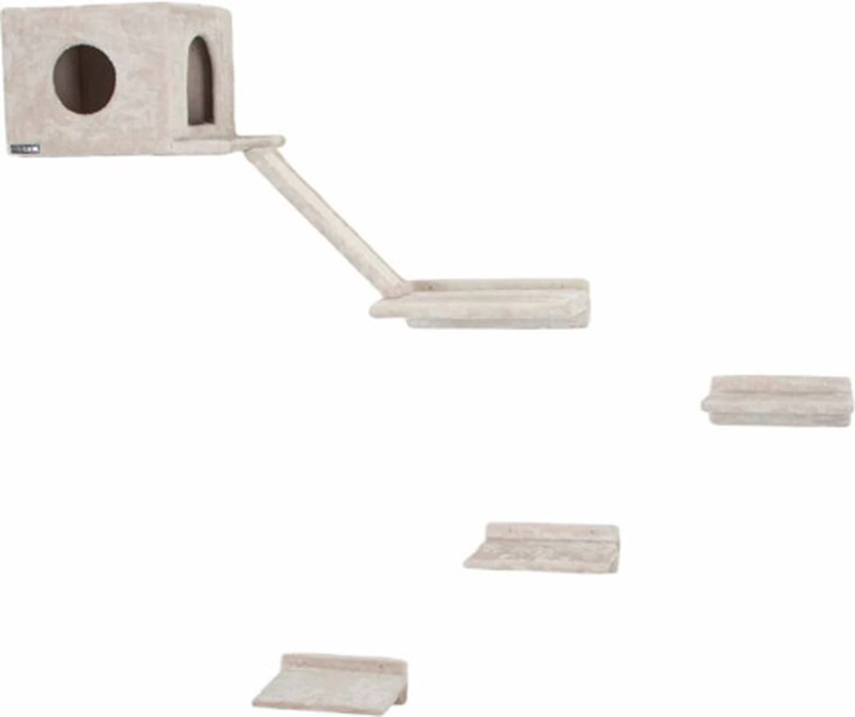 Kerbl Kattenklimwand Mont Blanc Hout Beige 3 Kerbl Kattenklimwand Mont Blanc Hout Beige