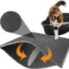 Merkloos Kattenbakmat - Grit Opvanger - 45 X 60 - Waterdicht - Kattenmat Met Filter - Kattenbak Accessoires - Kat Benodigheden - Cat Litter Mat - Dubbele Laag -Huisdierbenodigdheden Korting 1200x1011 10