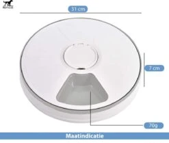 PetFriends Automatische Voerbak Voor Hond En Kat - Incl. Batterijen - Voerautomaat Met 6 Compartimenten - 24 Uurs Timer - Elektrische Voederbak -Huisdierbenodigdheden Korting 1200x1014 1