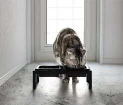 Yamazaki Eetbak - Voederbak Kat - Tweeledig - Zwart -Huisdierbenodigdheden Korting 1200x1025 11