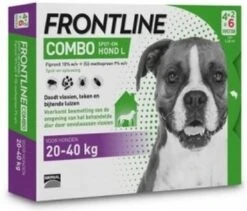 Frontline Combo - L: Van 20 Tot 40 Kg - Anti Vlooienmiddel En Tekenmiddel - Hond - 3 Pipetten -Huisdierbenodigdheden Korting 1200x1025